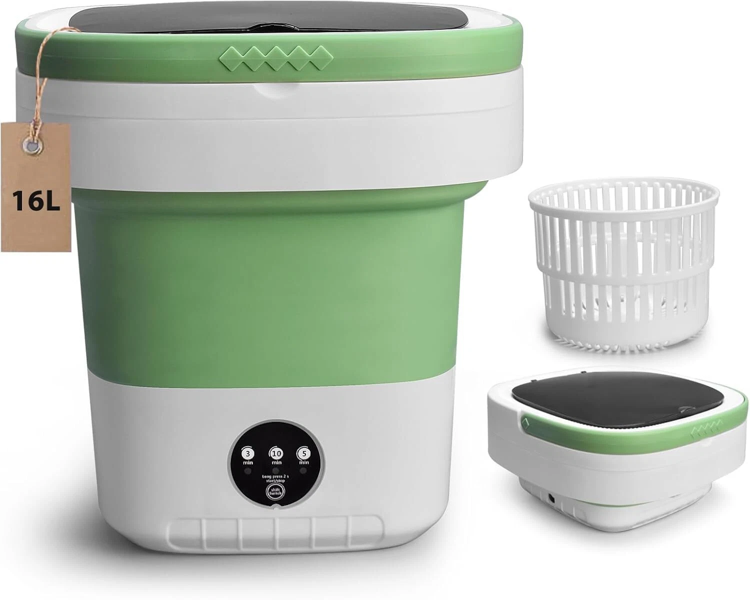 Portable Washing Machine 16L Upgraded Mini Washer 